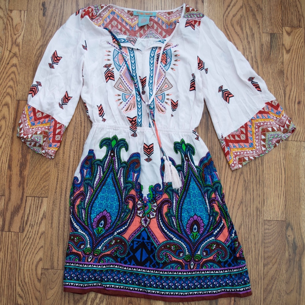 Flying Tomato Print Mini Dress